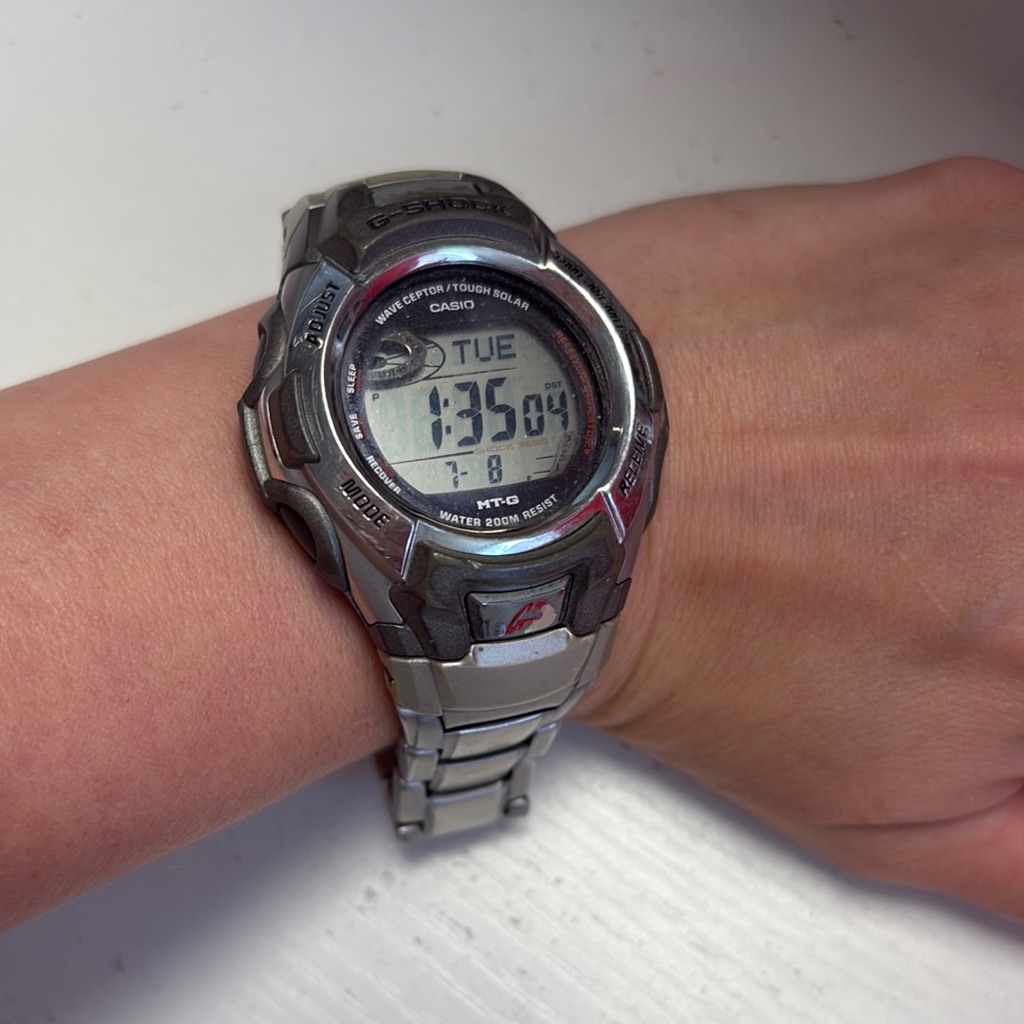 Casio Metallic Gray Digital Smartwatch